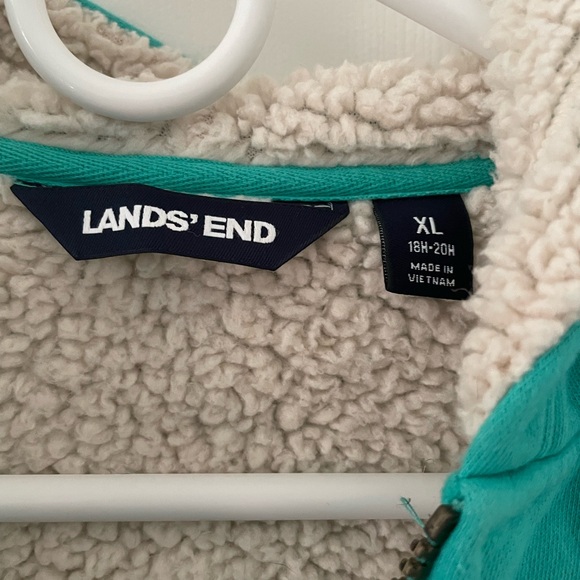 Lands’ End Women’s Teal Zip-Up Jacket | Size XL | - Picture 3 of 6